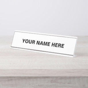 Personalise or Customise  Desk Name Plate