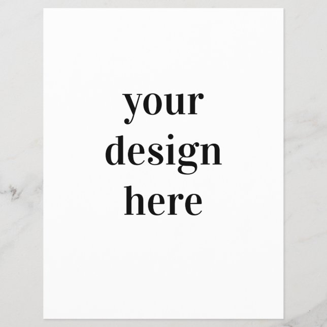 Personalise or Customise  Flyer (Front)