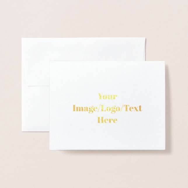 Personalise or Customise Foil Card (Front With Envelope)