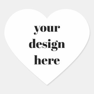 Personalise or Customise  Heart Sticker