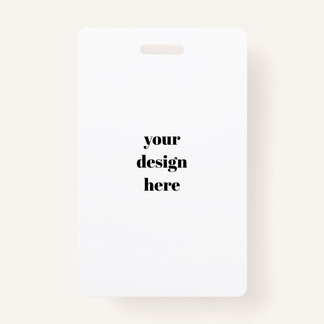 Personalise or Customise  ID Badge (Front)