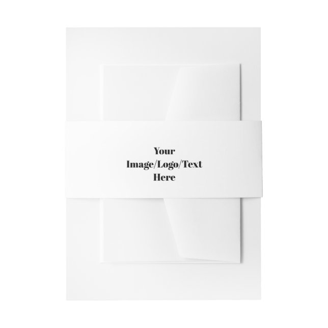 Personalise or Customise Invitation Belly Band (Front Example)