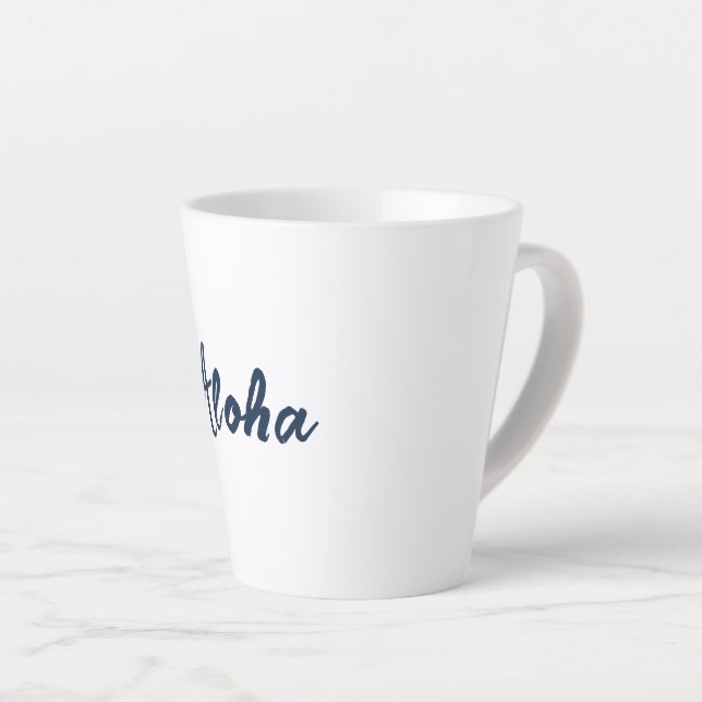 Personalise or Customise Latte Mug (Right Angle)