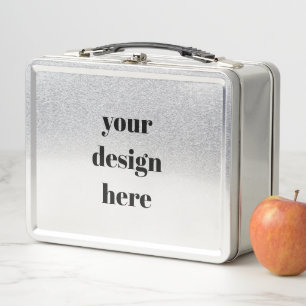 Personalise or Customise  Metal Lunch Box