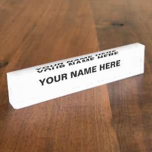 Personalise or Customise  Nameplate
