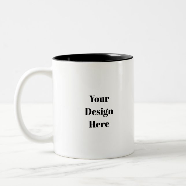 Personalise or Customise Two-Tone Coffee Mug (Left)