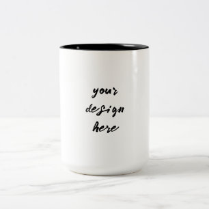 Personalise or Customise Two-Tone Coffee Mug
