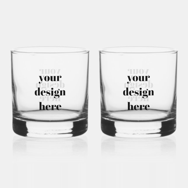 Personalise or Customise  Whiskey Glass (Front)