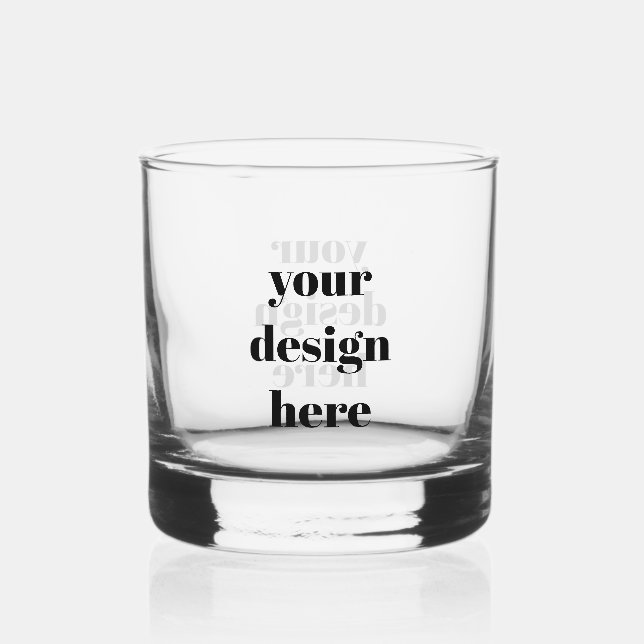 Personalise or Customise  Whiskey Glass (Front)