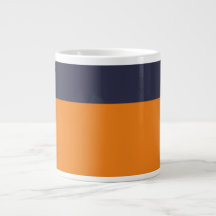 Personalise Orange And Navy Add Sports Team Name