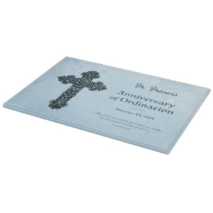 Personalise, Ordination Anniversary Priest, Cross Cutting Board