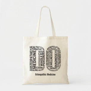 Personalise Osteopathic Medicine DO Osteopathy Tote Bag