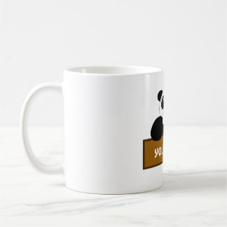 personalise panda name coffee mug