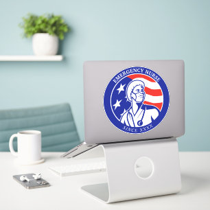 Personalise Patriotic USA Flag RN Registered Nurse