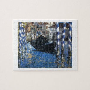 Personalise Peace Water Stream Boats Art Edouard Jigsaw Puzzle