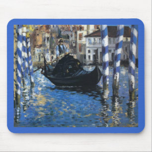 Personalise Peace Water Stream Boats Art Edouard Mouse Pad