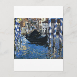 Personalise Peace Water Stream Boats Art Edouard Postcard