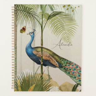 Personalise Peacock with butterflies Planner
