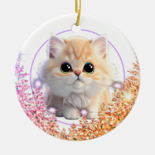 Personalise pet ornament cute cat kitten 