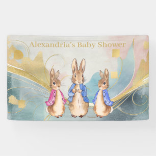 Personalise Peter rabbit Baby Shower Banner
