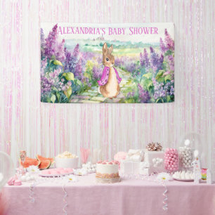 Personalise Peter rabbit Baby Shower Banner
