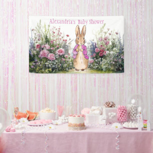 Personalise Peter the rabbit Baby Shower Banner