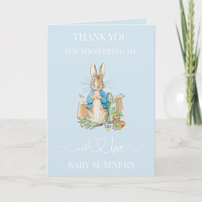 Personalise Peter the rabbit Photo Thank you (Front)