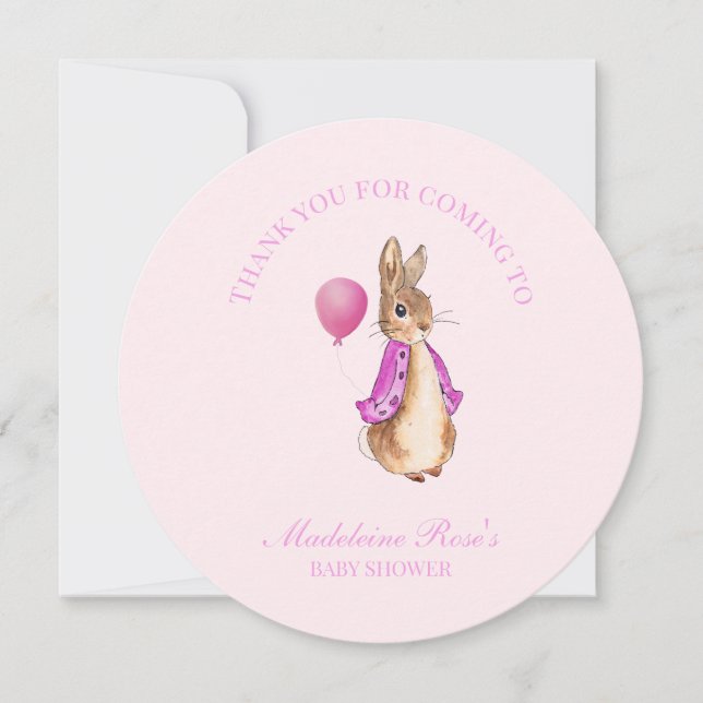 Personalise Peter the rabbit Thank you (Front)