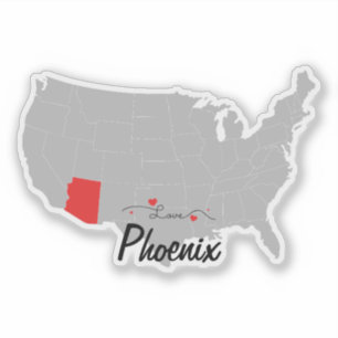 Personalise - Phoenix, Arizona Map US 