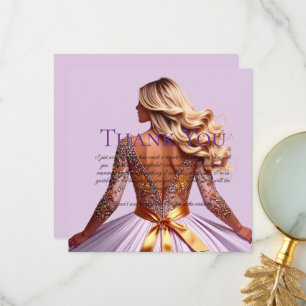 Personalise Photo Bridal Shower Thank you Card