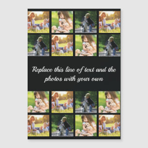 Personalise photo collage and text