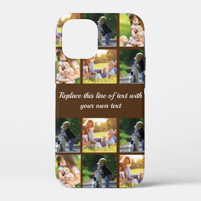 Personalise photo collage and text Case-Mate iPhon iPhone Case (Back)