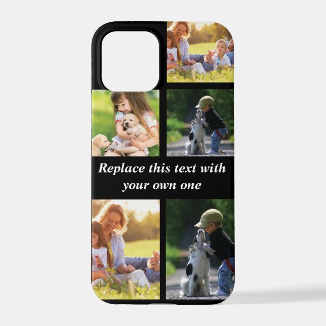 Personalise photo collage and text Case-Mate iPhon iPhone Case (Back)