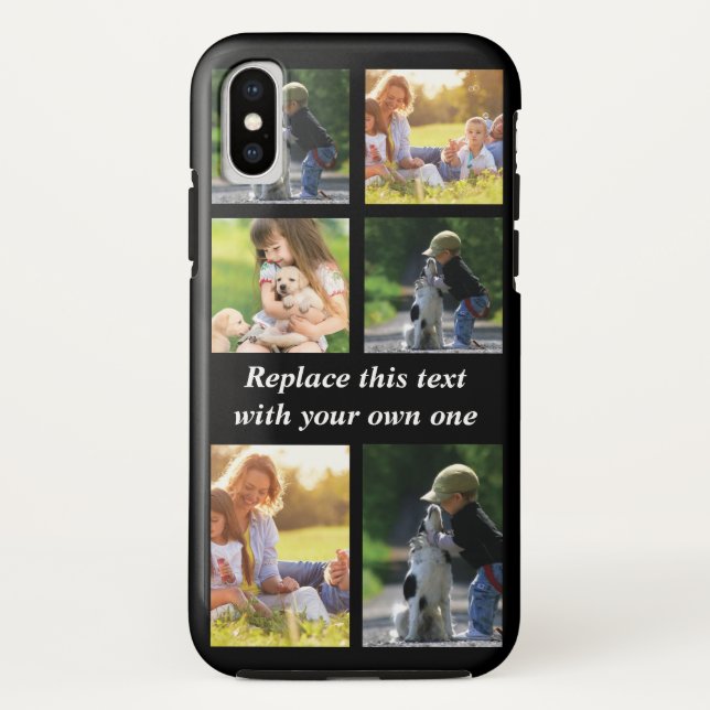 Personalise photo collage and text Case-Mate iPhon iPhone Case (Back)