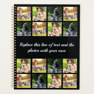 Personalise photo collage and text planner