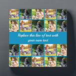 Personalise photo collage and text plaque<br><div class="desc">Personalise photo collage and text</div>