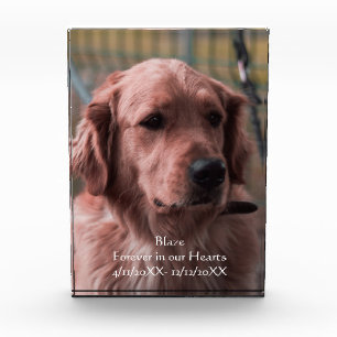 Personalise Photo Pet Memorial Keepsake Block