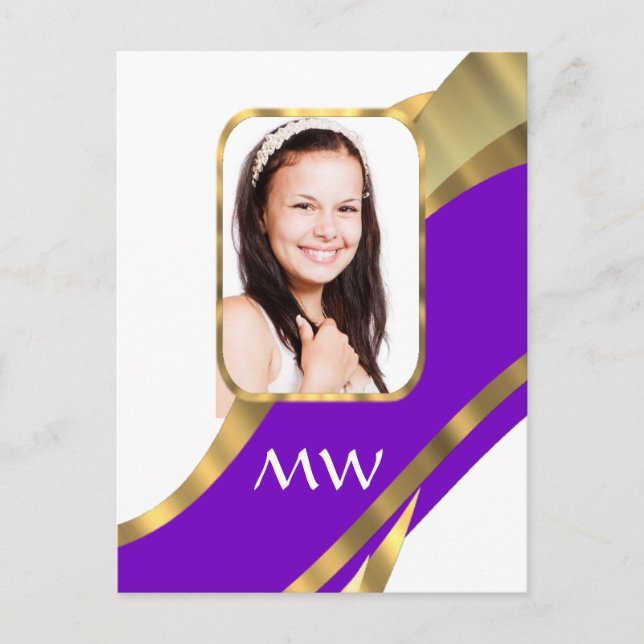 Personalise photo template postcard (Front)