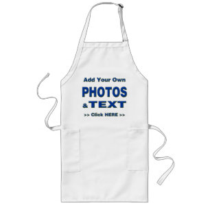 personalise photos text add images customise make long apron