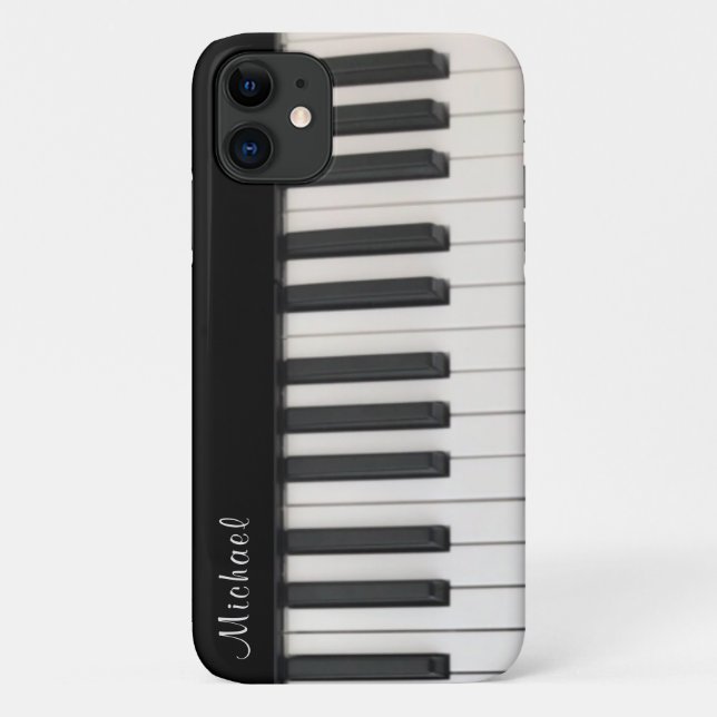 Personalise Piano iPhone Case (Back)