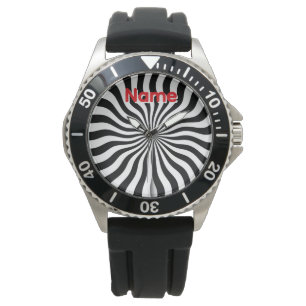 Personalise Piano Keys Men Teens Swirl Watch