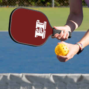 Personalise Pickleball Paddle, Red College Logo Pickleball Paddle