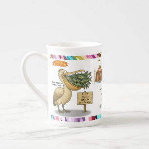 Personalise: Pierre pelican's brilliant beak Bone China Mug