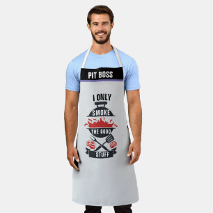 Personalise Pit Boss Aprons, Funny BBQ Grill Chef  Apron