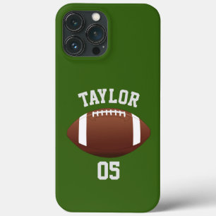 Personalise player Name and Number Cool Football L iPhone 13 Pro Max Case