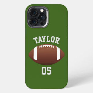 Personalise player Name and Number Cool Football L iPhone 13 Pro Max Case
