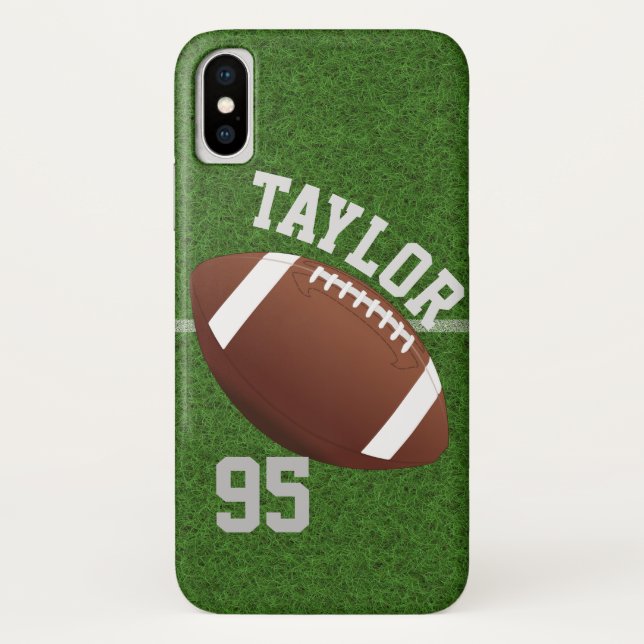 Personalise player Name and Number Football Case-Mate iPhone Case (Back)