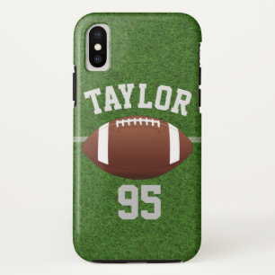 Personalise player Name and Number Football iPhone XS Case