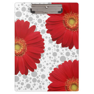 Personalise Polka Dot Red Daisy, change the dot co Clipboard