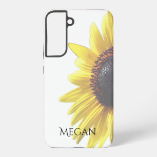 Personalise Pretty Yellow Sunflower Samsung Galaxy Case